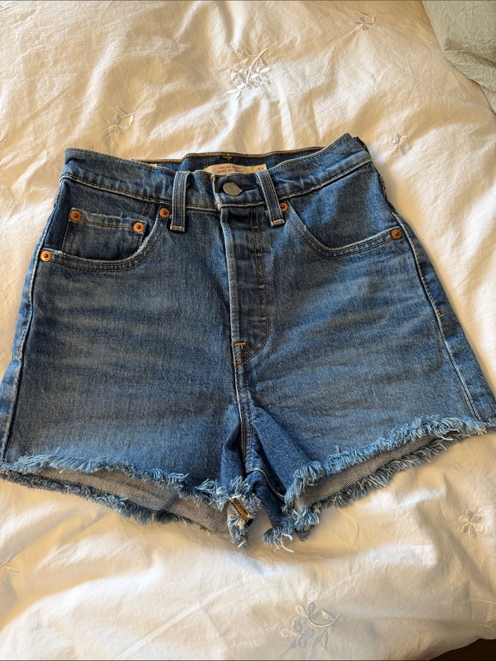 Levi’s Ribcage Denim Shorts